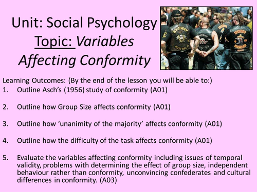 experimental social psychology conformity