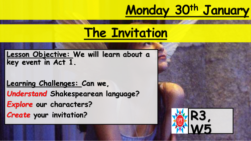 Romeo and Juliet - The Invitation | Teaching Resources