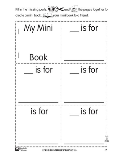 Cut and Paste Phonics US Book 1: Single Sounds for Kindergarten (60