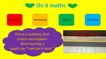 GCSE 9 - 1 New specification: Mind the gap quiz (wk 1) - calculator