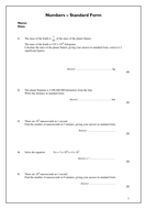 numbers standard form worksheet teaching resources