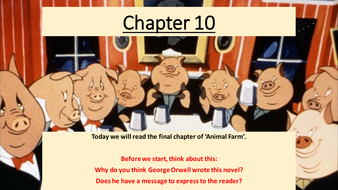 'Animal Farm' lessons on final chapters 9 and 10 by Tori21 - Teaching