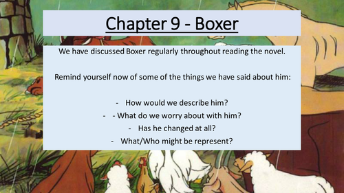 'Animal Farm' lessons on final chapters 9 and 10