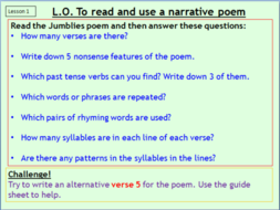 Poetry - 'The Jumblies' analysis and comprehension (primary) | Teaching ...