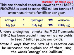 Enthalpy changes - covers bond enthalpy, energy-level diagrams