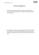 AQA GCSE Physics (1-9) Vector Diagrams | Teaching Resources