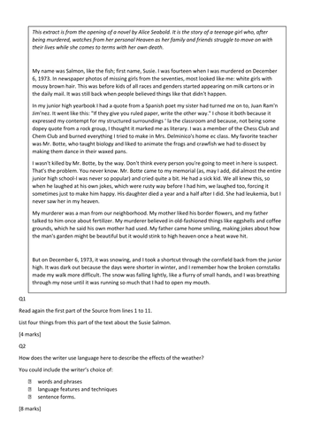 english-language-paper-1-q4-teaching-resources