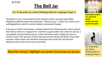 thesis statement about the bell jar