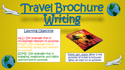 Travel Brochure Writing!