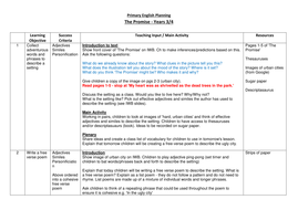 Year 3 4 English Planning The Promise By Nicola Davies First Six Lessons Teaching Resources