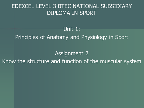 btec sport level 3 unit 4 assignment 1