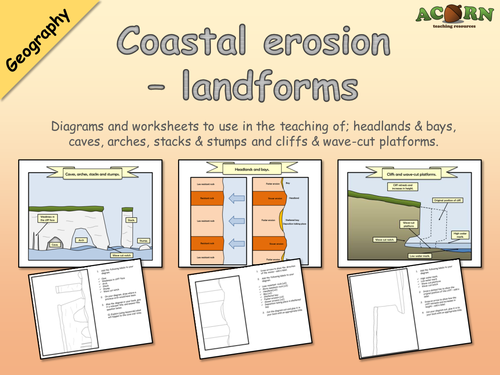 Geography - Coasts - Erosion - Coastal Landforms | Teaching Resources