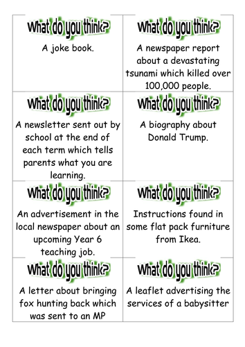 Year 6 Reading SATs revision: author choice