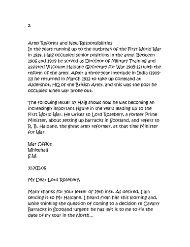 General haig battle of the somme picture