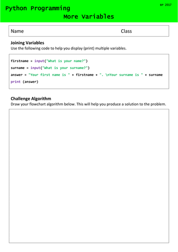 Python Programming - Lesson 2 - More Variables (print multiple ...