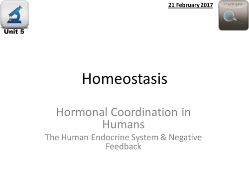 AQA Biology 4.5 - L7 The Endocrine System and Negative Feedback