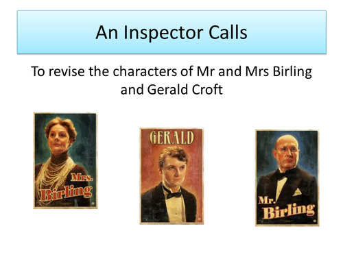 An Inspector Calls (Revision ) Sample Answers, Characters ,Themes ...