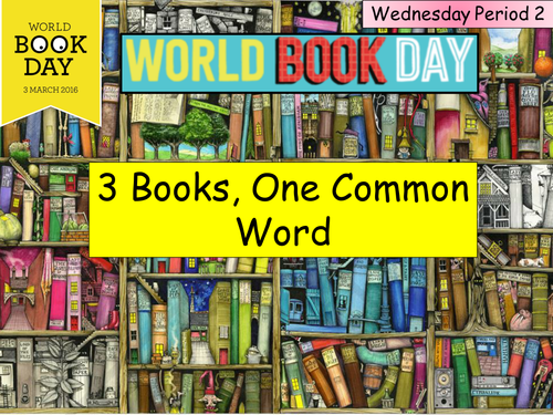 World Book Day and Book Week starters | Teaching Resources