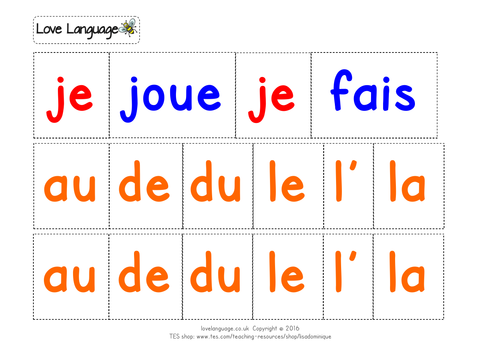 Sports in French - sentence builders