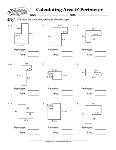 Week 4 Spring 1 year 6 Area and perimeter actvity | Teaching Resources