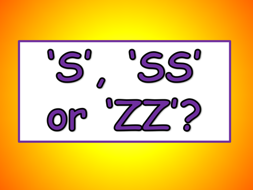 S, SS or ZZ