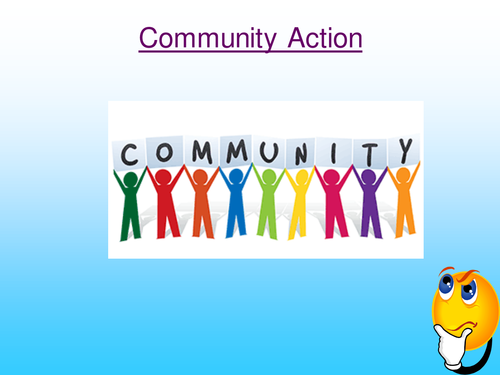 Community Action PSD Entry 1-3 | Teaching Resources