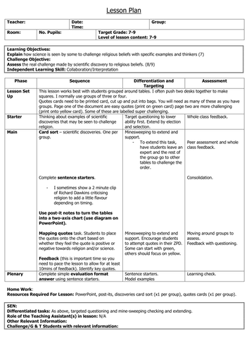 Science and Religion AQA 9-1 GCSE (The Existence of God and Revelation ...