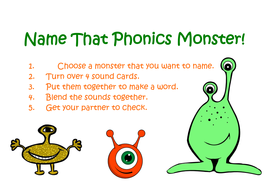 Name that Phonics Monster! | Teaching Resources