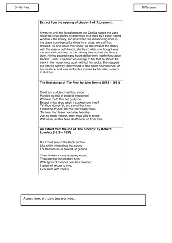 Pre 1900 poetry and atonement comparison essay 07 image