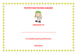 Poem Recitation : English Poem Recitation Competition Of ...