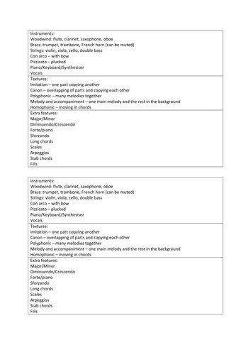 Eduqas GCSE Music for Ensemble - Musical Theatre