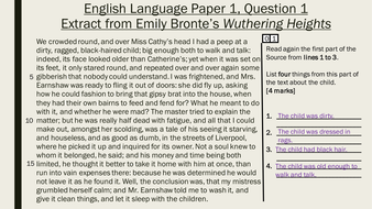 AQA Language Paper 1 Question 2 set of lessons | Teaching ...