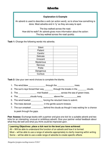 Adverbs lesson