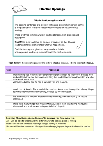 Improving SpaG, Descriptive & Creative Writing Skills | Teaching Resources