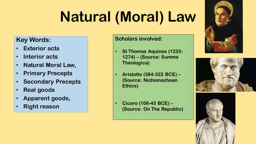 natural moral law essay plan