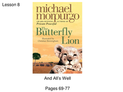 The Butterfly Lion by Michael Morpurgo with a 2014 Curriculum Grammar ...