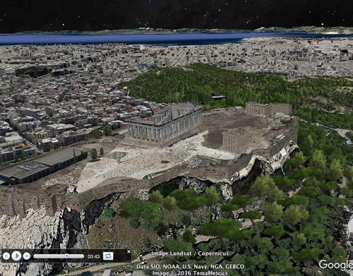 google earth ancient greece tour