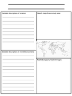 Geography case study format image