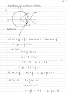 GCSE Higher exam-style equations of circles problems (updated 8/3/2017