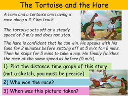 Distance Time Graph Challenging Investigation The Tortoise And