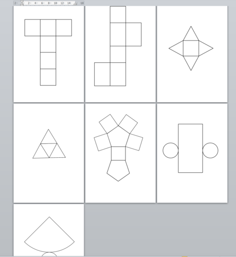 drawing nets of 3d shapes ppt