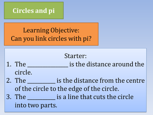 Circle and their properties