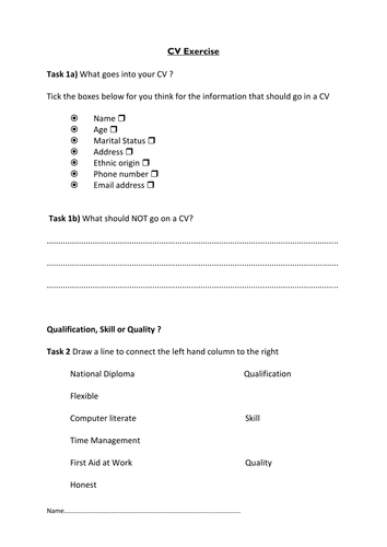 CV | Teaching Resources