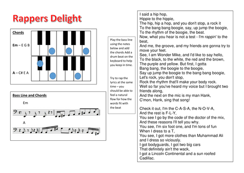 KS3 Rap Music Leadsheets | Teaching Resources