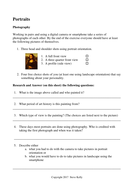 Portraits - Visual Arts Unit of Work for Middle School | Teaching Resources