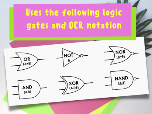 Logic Gates and Truth Tables Worksheet Pack | Teaching Resources