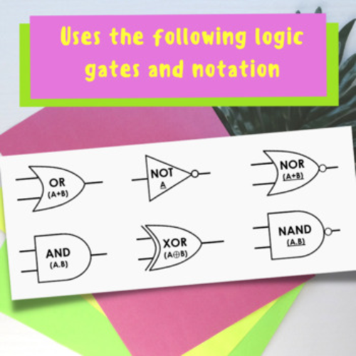 Logic Gates and Truth Tables Worksheet Pack Teaching Resources