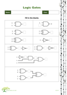 Logic gates and truth tables worksheet pack | Teaching Resources