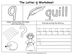 the letter q by teacher of primary teaching resources tes