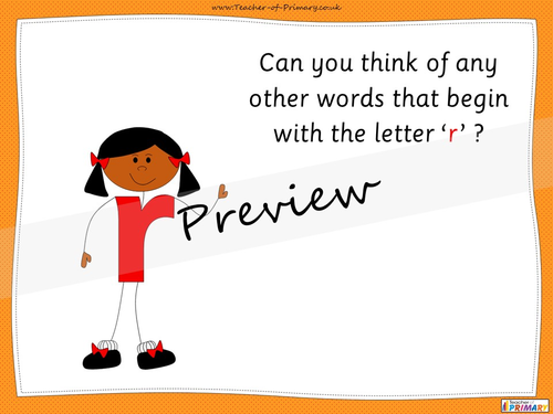 The Letter 'r' - EYFS | Teaching Resources